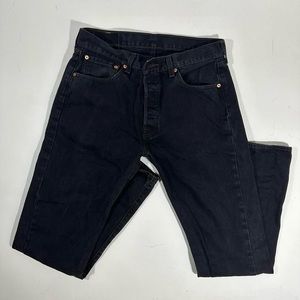 Levi’s Men’s 501 Denim Original Fit Black Wash Button Fly 32x32